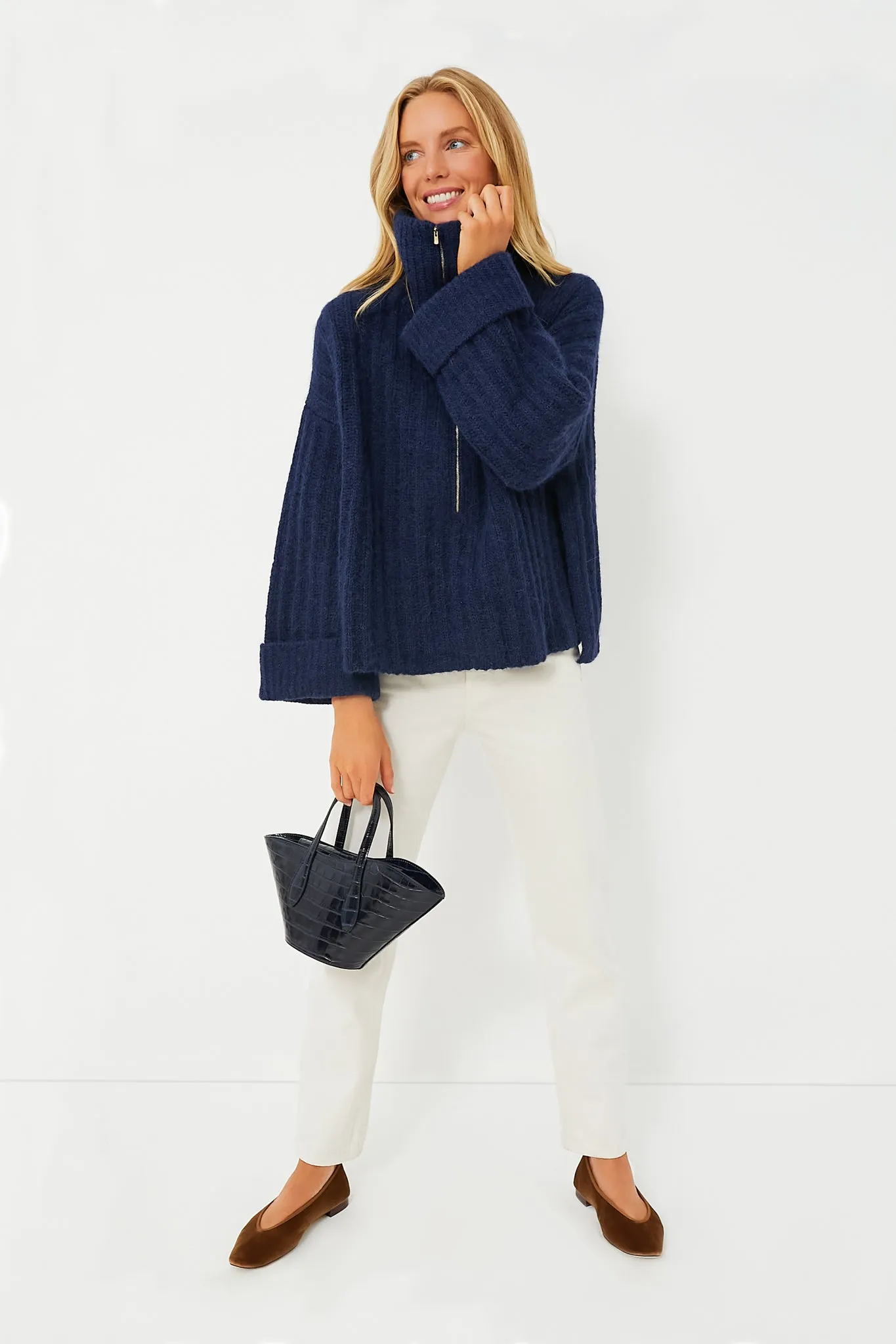 Navy Uma Poncho