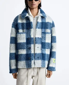 NEW DNWR Luxe Blue Plaid Coat