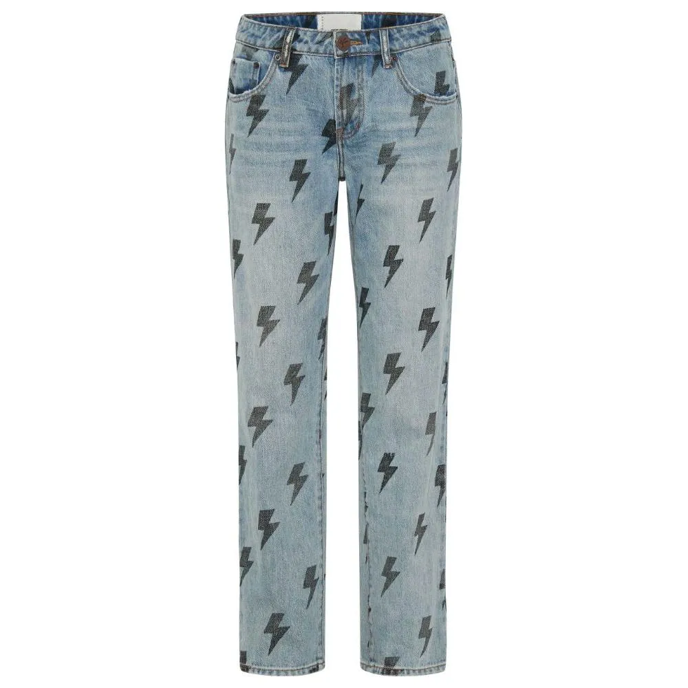 One Teaspoon Light Blue Cotton Jeans & Pant