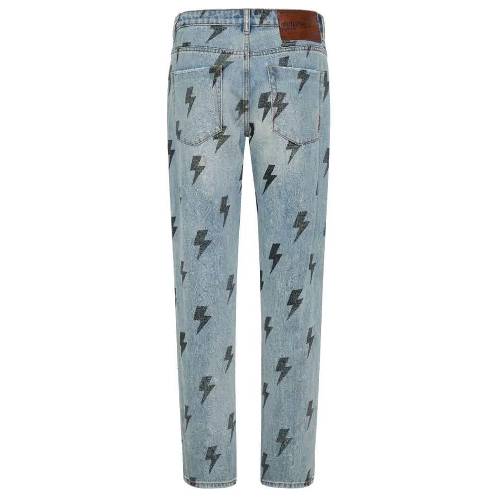 One Teaspoon Light Blue Cotton Jeans & Pant