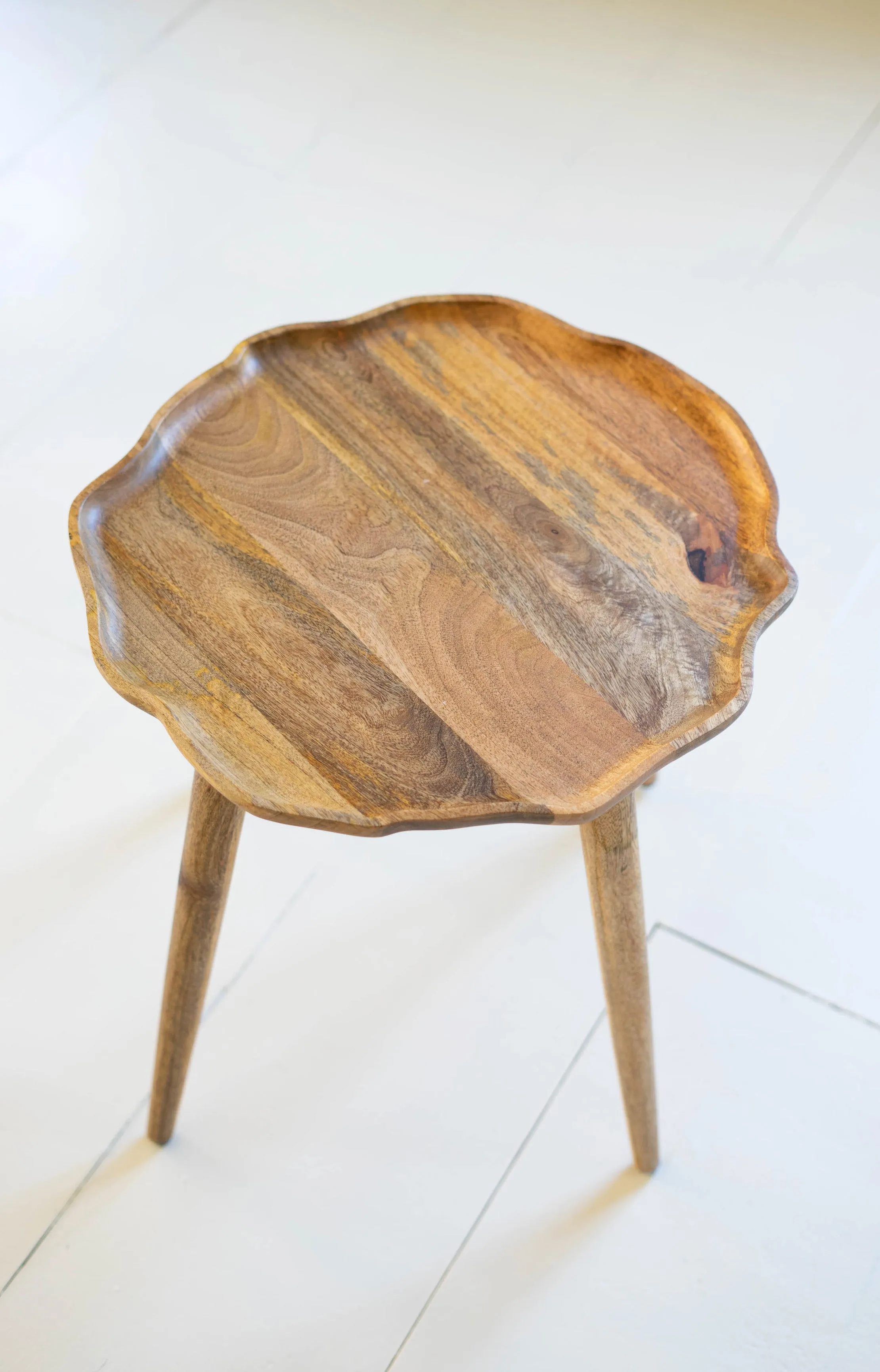 Organic Wooden Accent Table