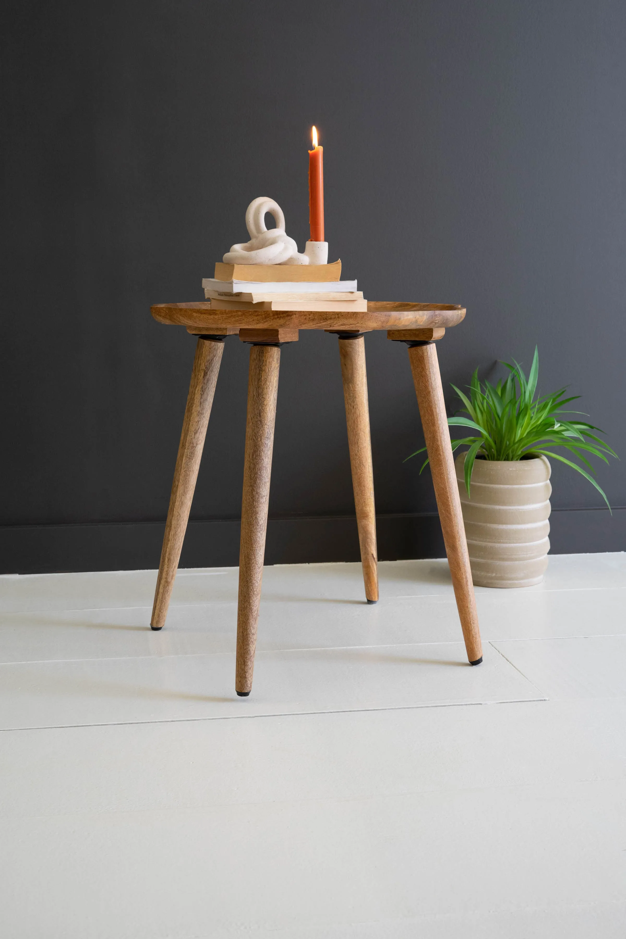 Organic Wooden Accent Table