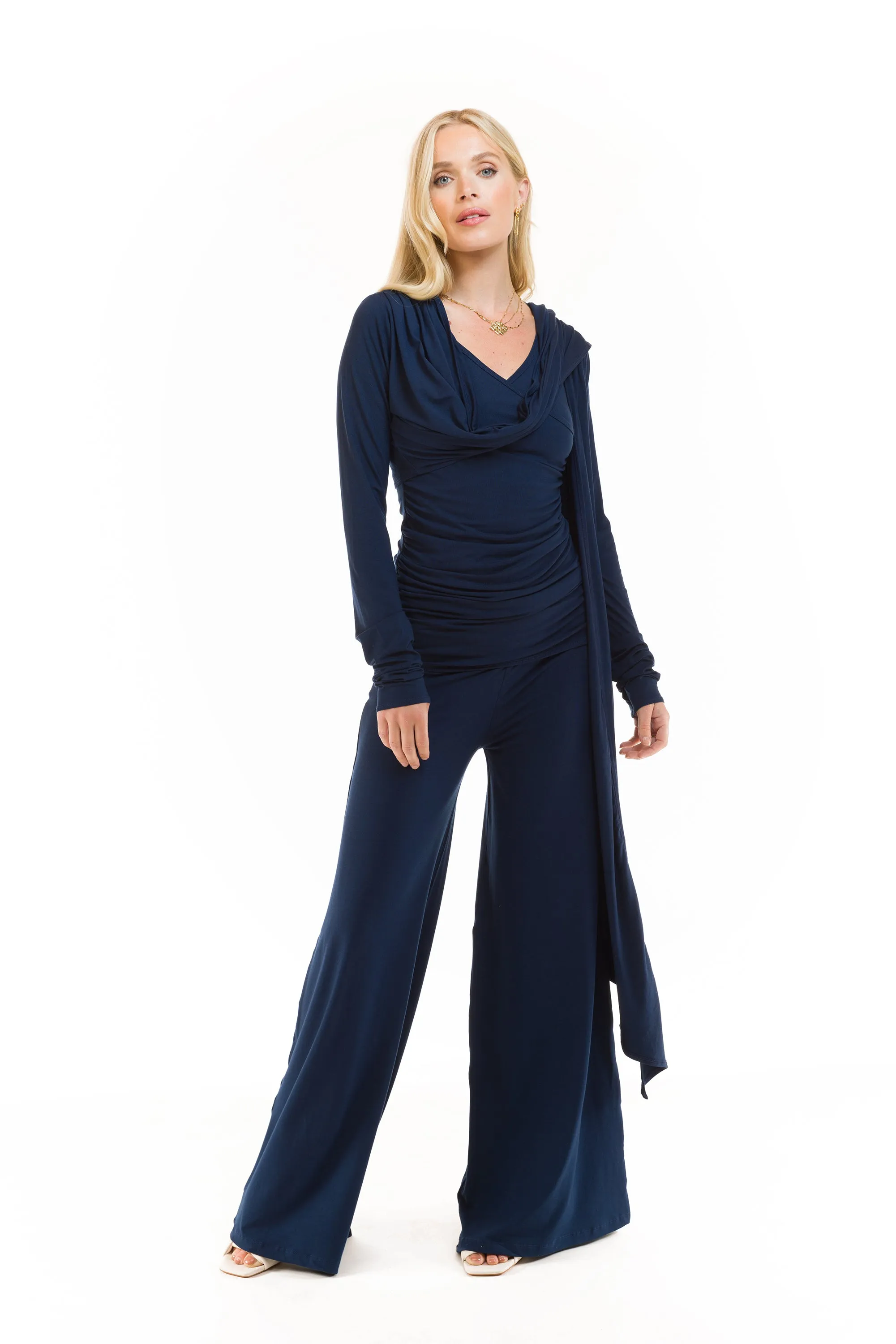 PALAZZO PANTS NAVY