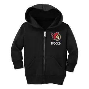 Personalized Ottawa Senators Toddler Full-Zip Hooded Sweatshirt