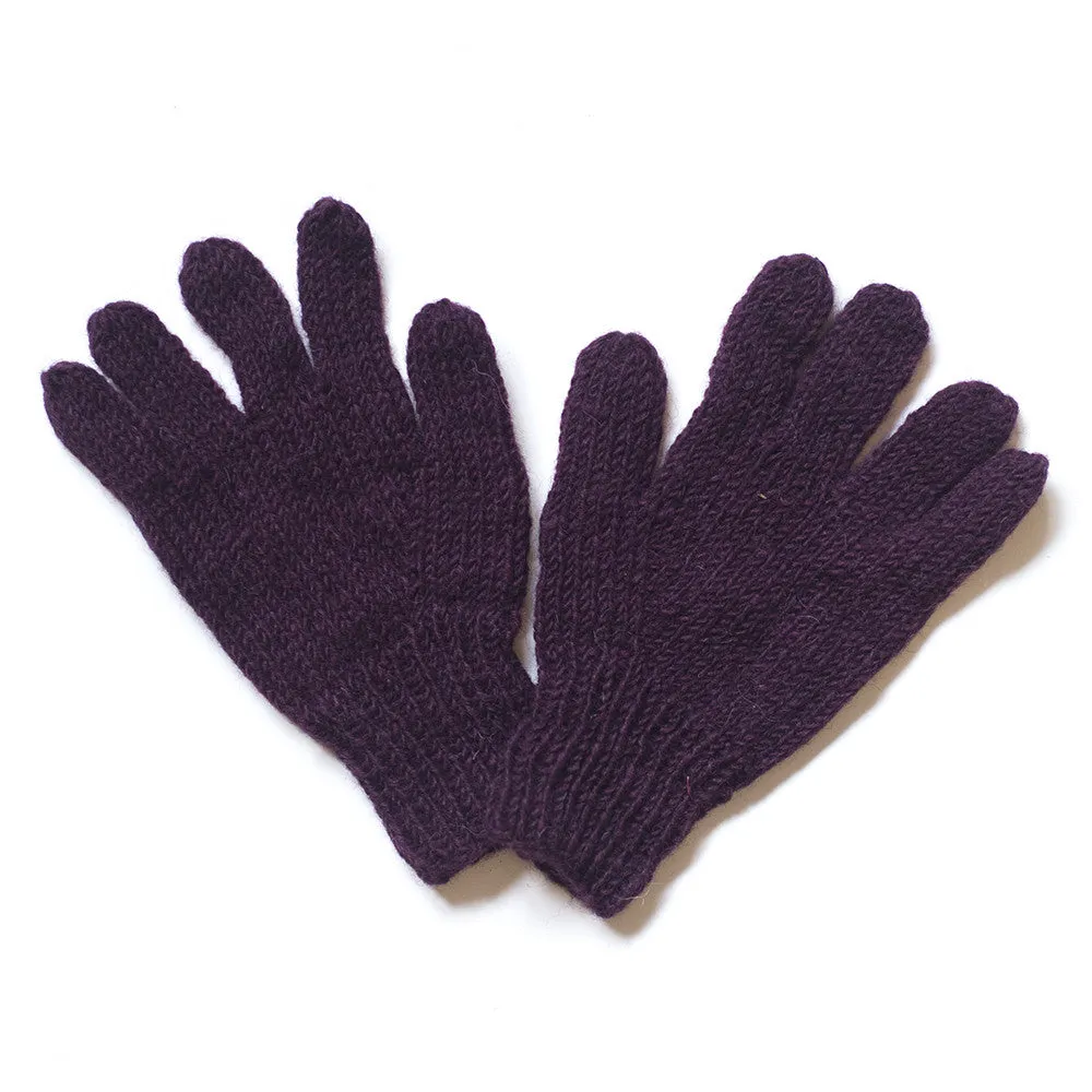 plain wool gloves