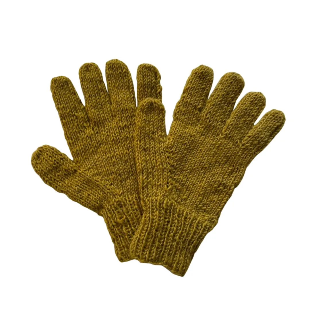 plain wool gloves