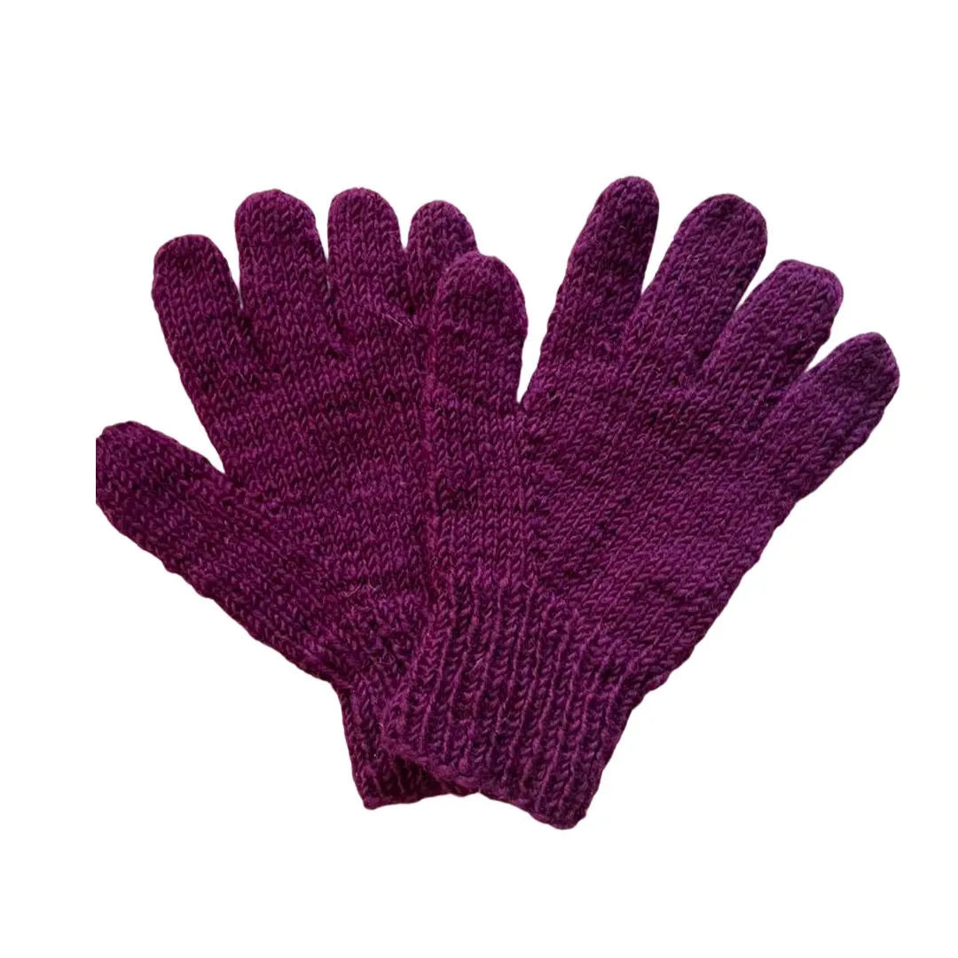 plain wool gloves