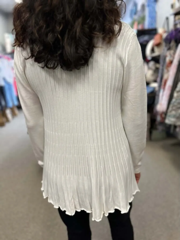 Pleated Cardigan