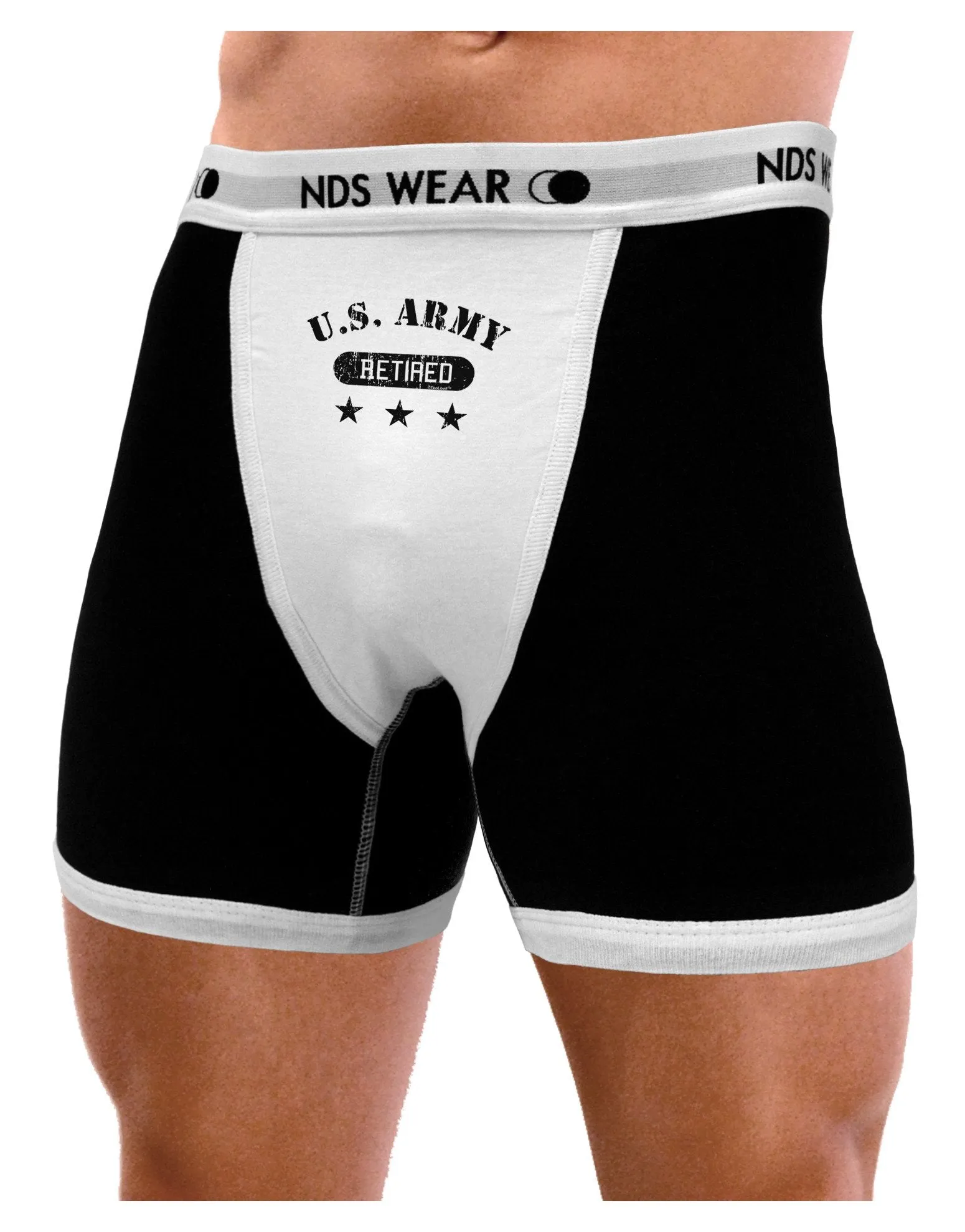 Retired Army Mens Boxer Brief Underwear