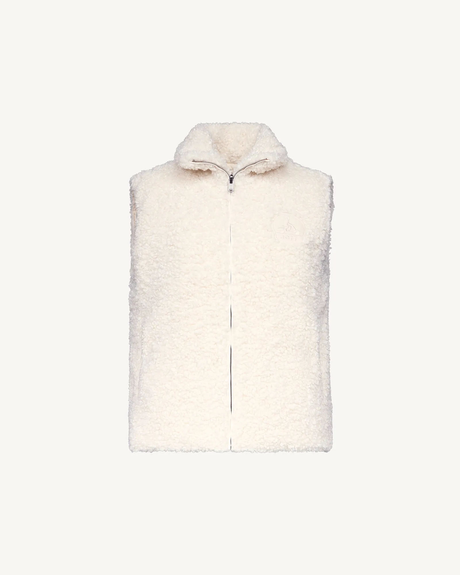 Reversible Sleeveless Coat Great Cold Ivory Daria