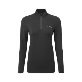 Ronhill | Women's Core Thermal 1/2 Zip - Black/Bright White