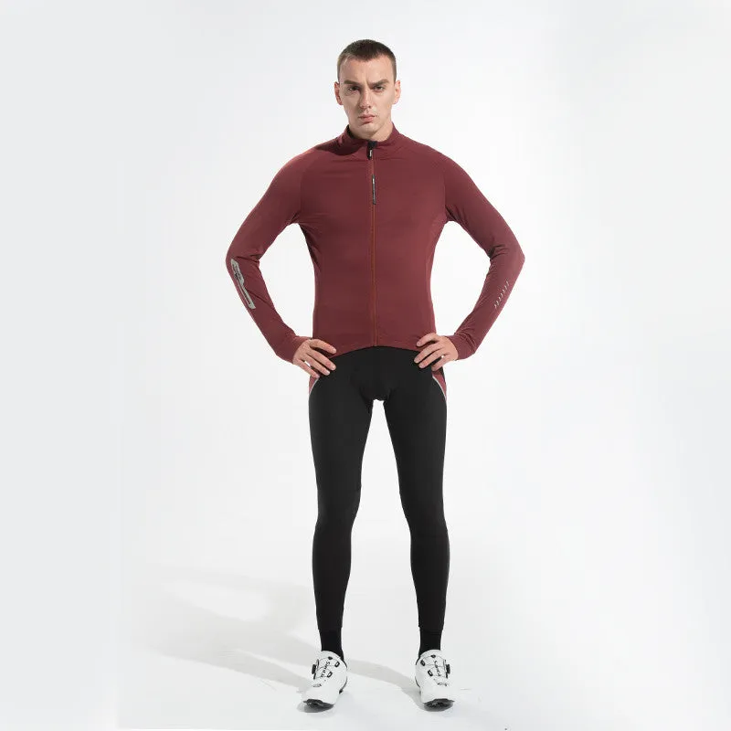 Santic Jiabaily Ⅱ Red Men Cycling Jersey Long Sleeve