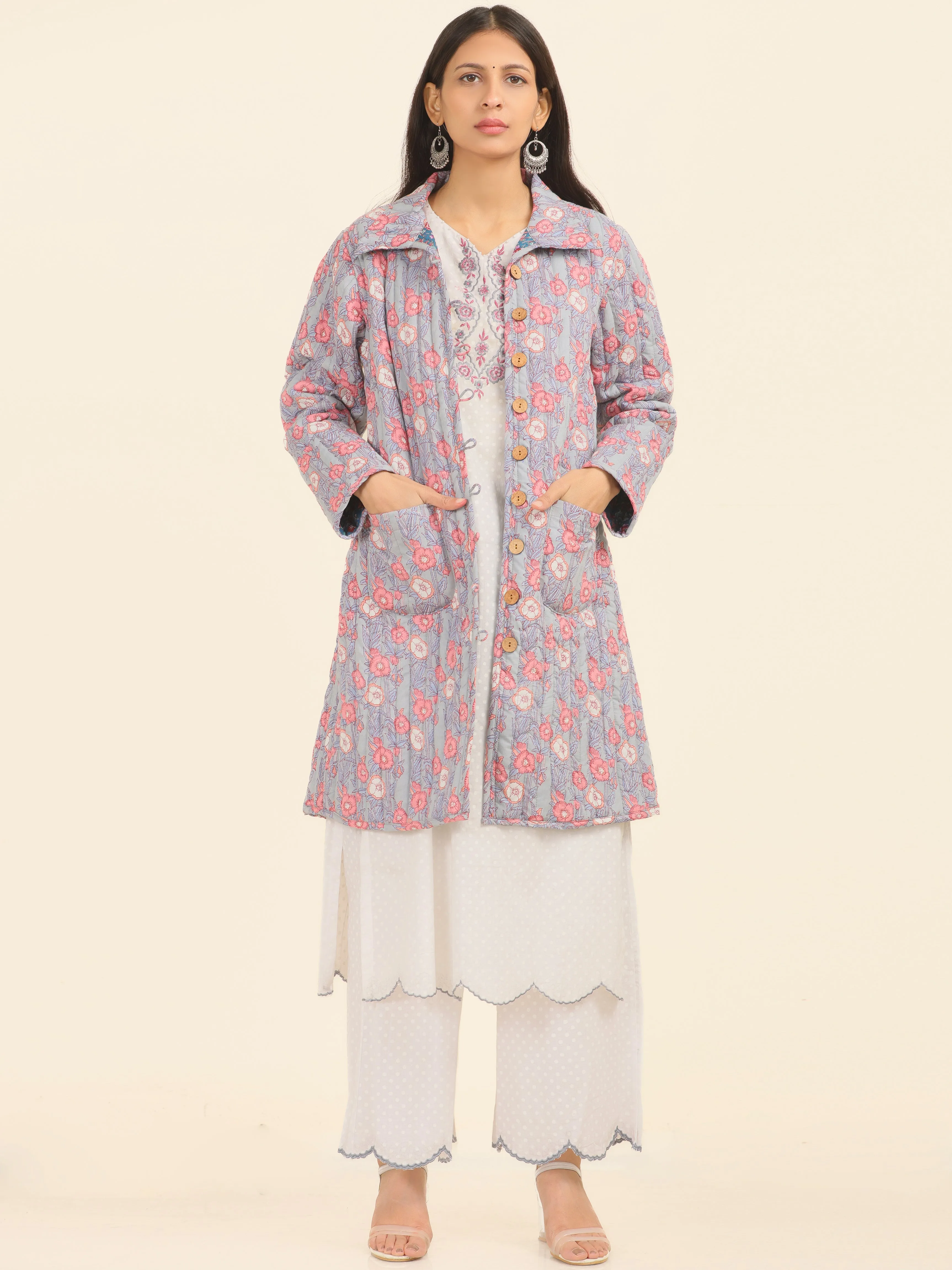 Shishir Zunaira Quilted Reversible Jacket