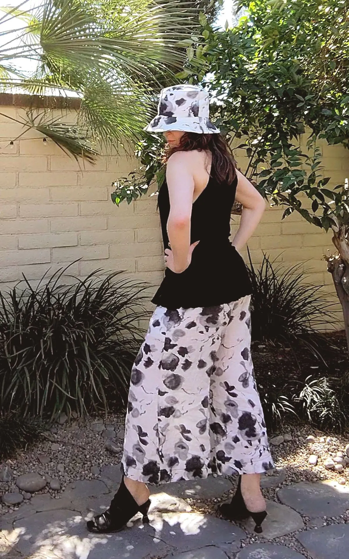 Southwest Gaucho Pants - Linens (Multi-Floral - One Left!)