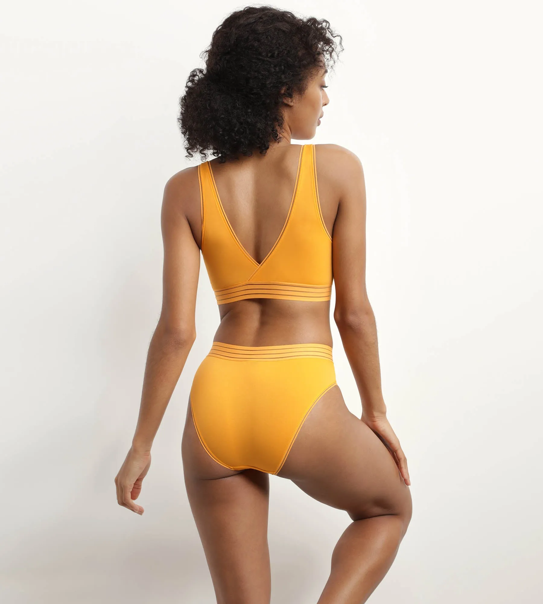 Soutien-gorge triangle sans armature en microfibre Jaune Oh My Dim’s