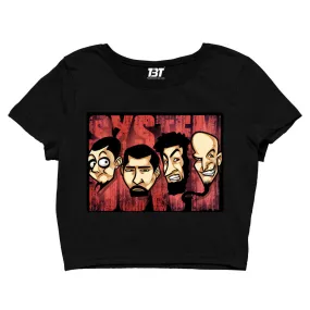 System Of A Down Crop Top - Pop Art