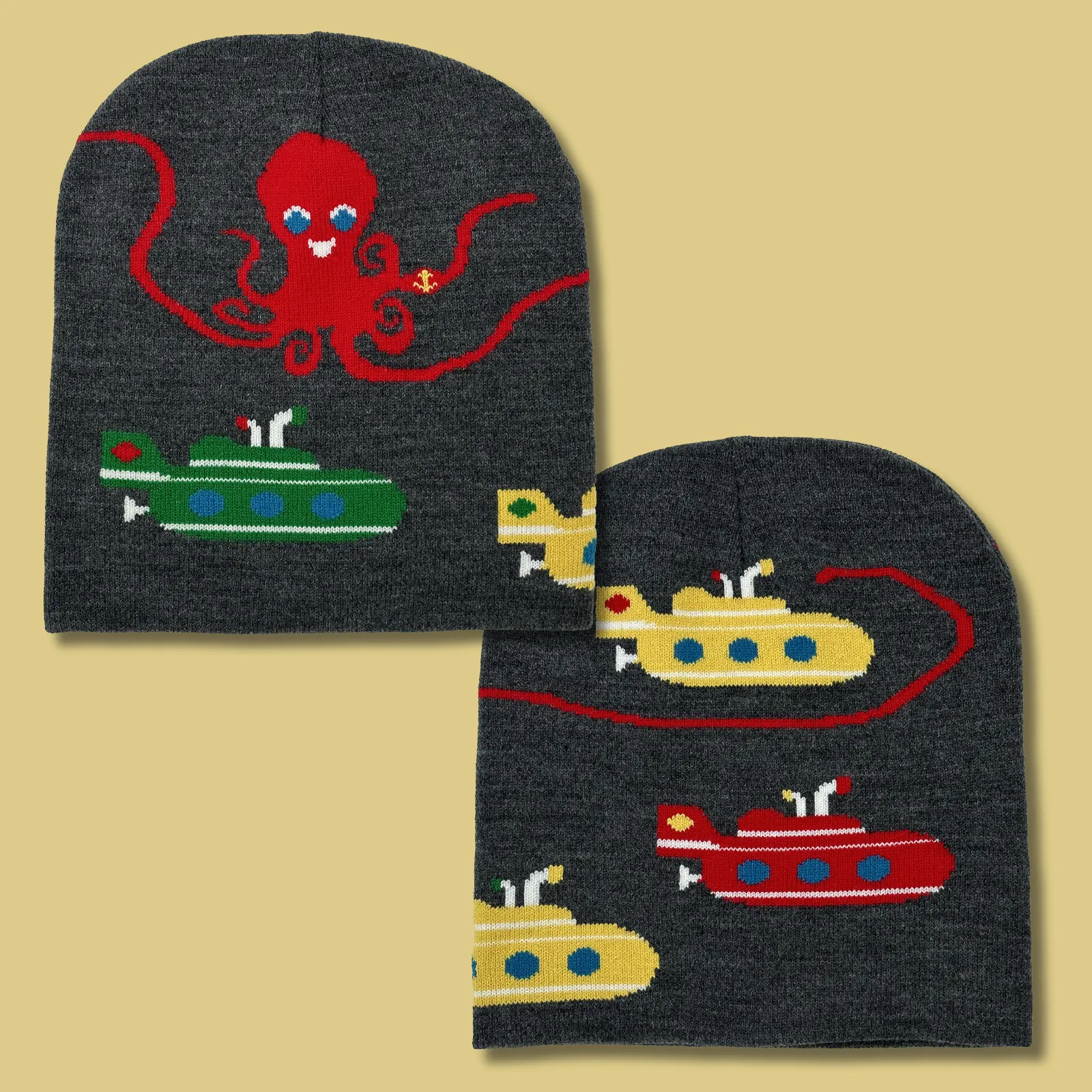 The Octopus and Submarine Beanie