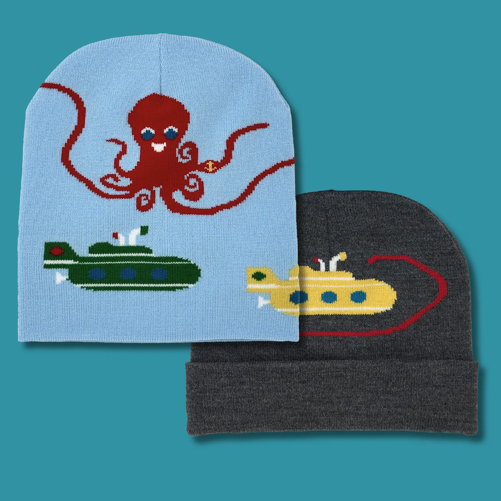 The Octopus and Submarine Beanie