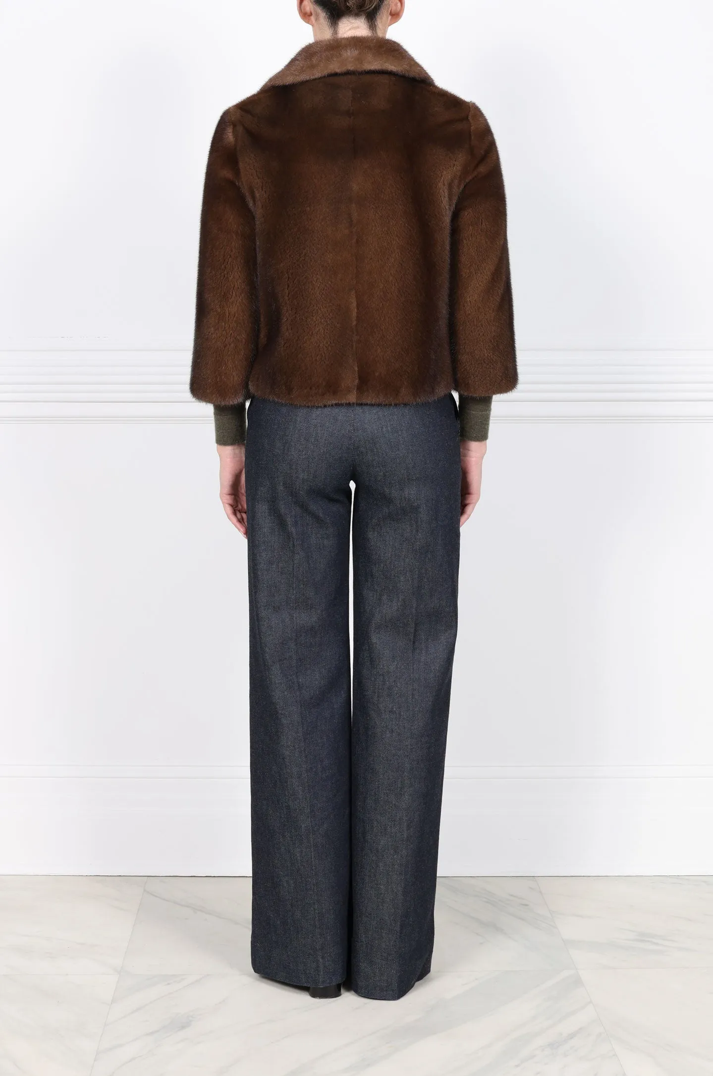 The Zion Cropped Mink Fur Jacket