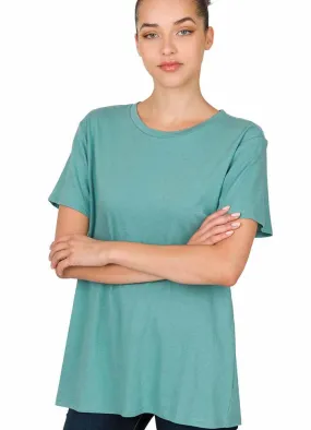 Top in Dust Teal by Zenana