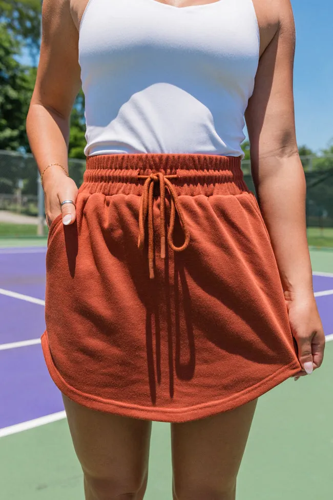 Tried It All Brown Knit Skort FINAL SALE