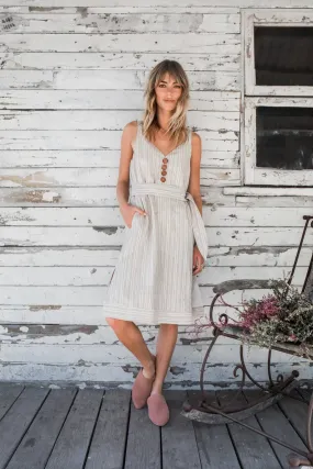 Twilight Midi Linen Dress