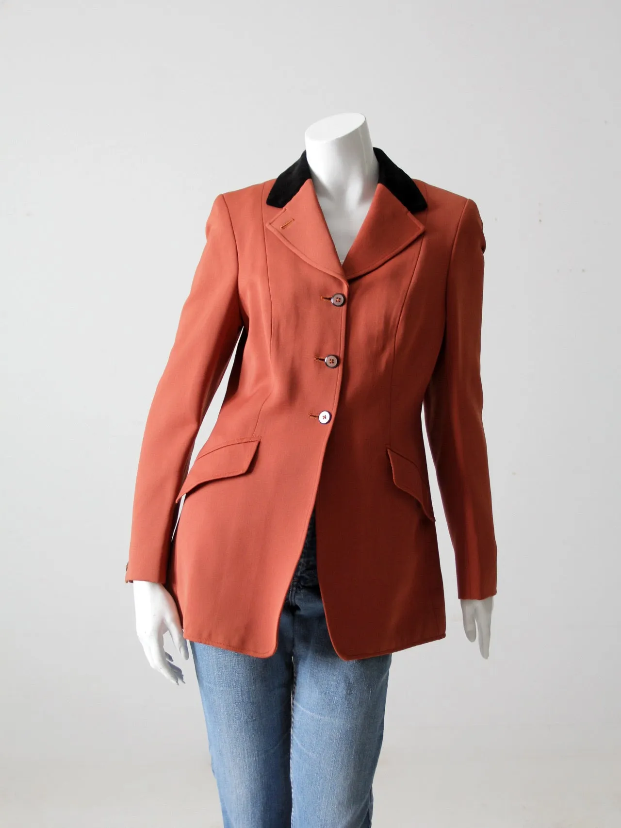 vintage 70s equestrian riding jacket by Harry Hall of London