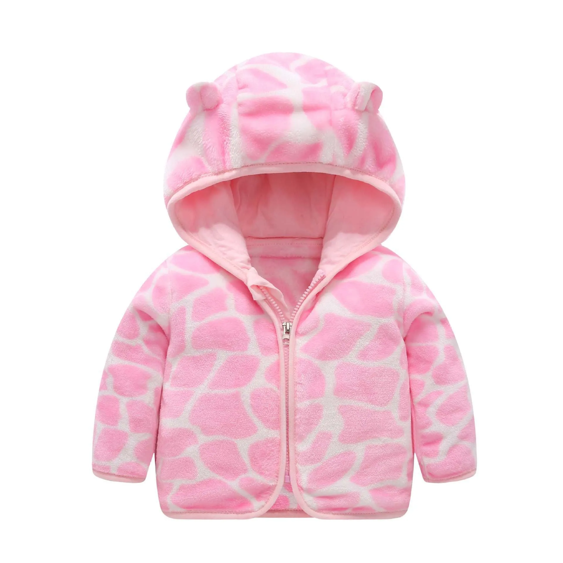 WALLE ZIPPER PREMIUM WINTER FLEECE JACKET - PINK