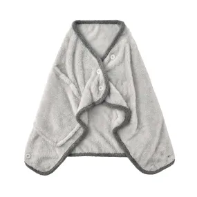 Warm Fleece 4Way Poncho  Gray