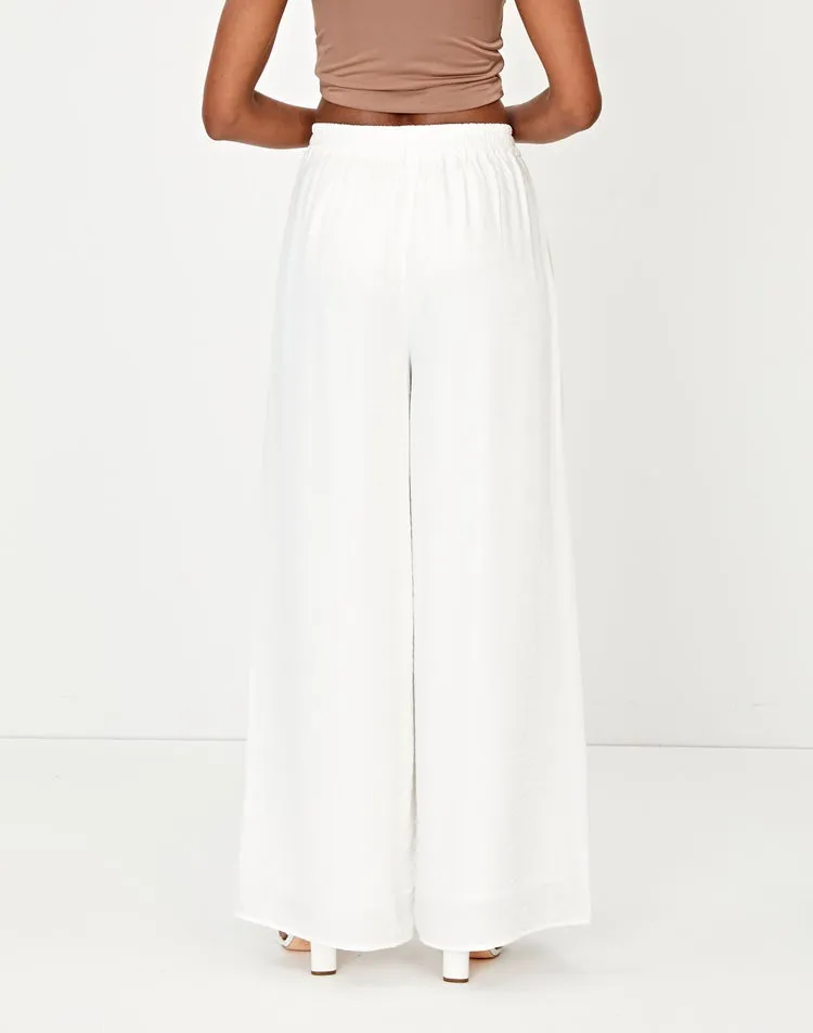 White Wide Leg Pants