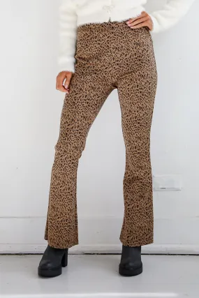 Wild Vision Leopard Flare Pants - DOORBUSTER