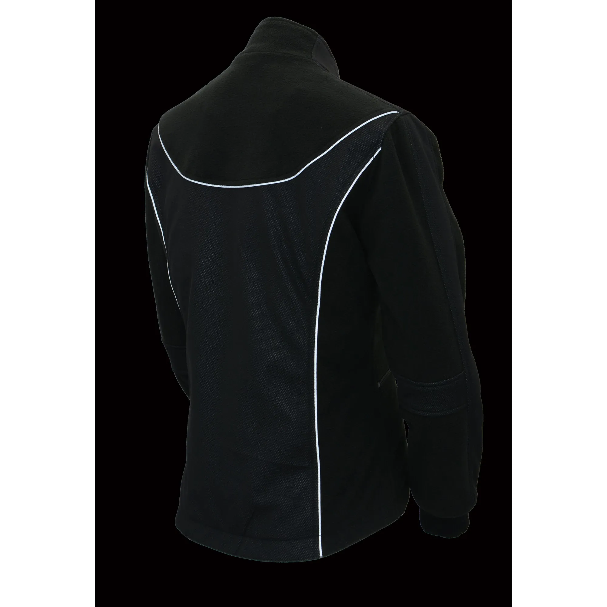 Women Textile & Fleece Combo jacket w/ Reflective Detailing