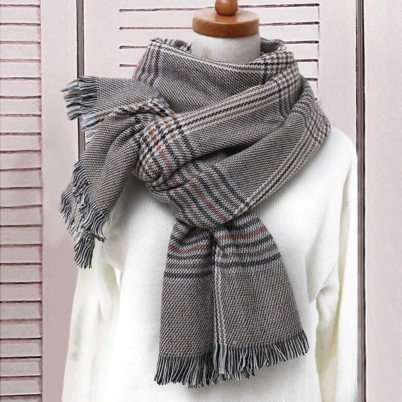 Women Winter Vintage Casual Fashion Elegant England Style Shawl Scarf