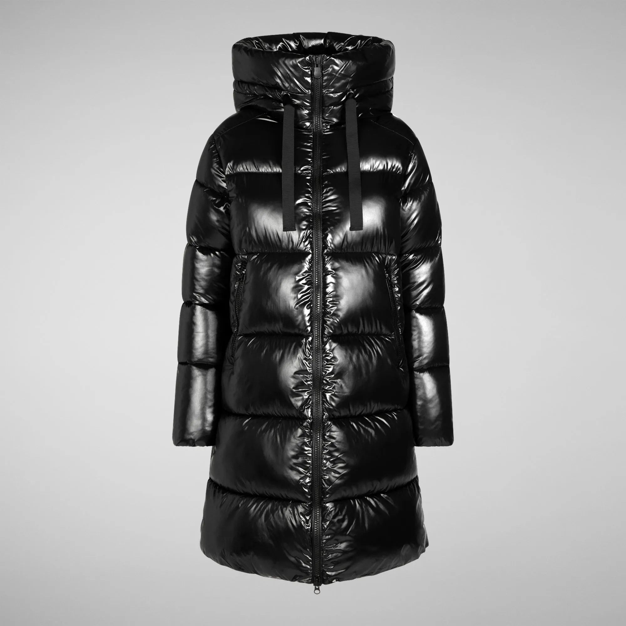 Women's Isabel Hooded Puffer Coat in Black