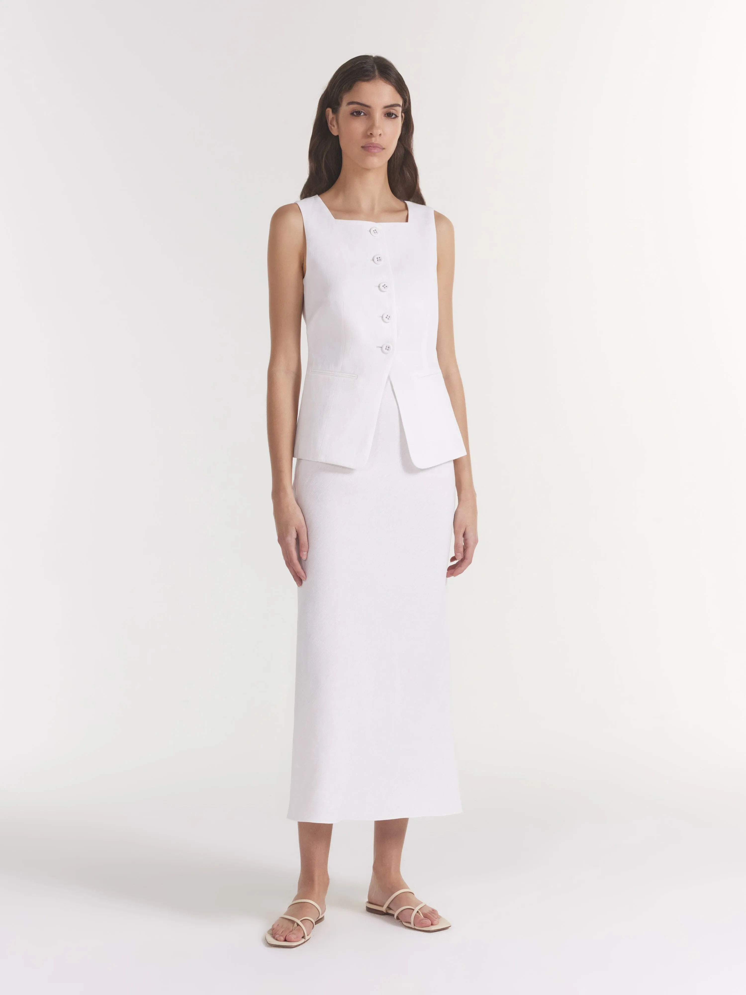 Zuzu Waistcoat in Ivory