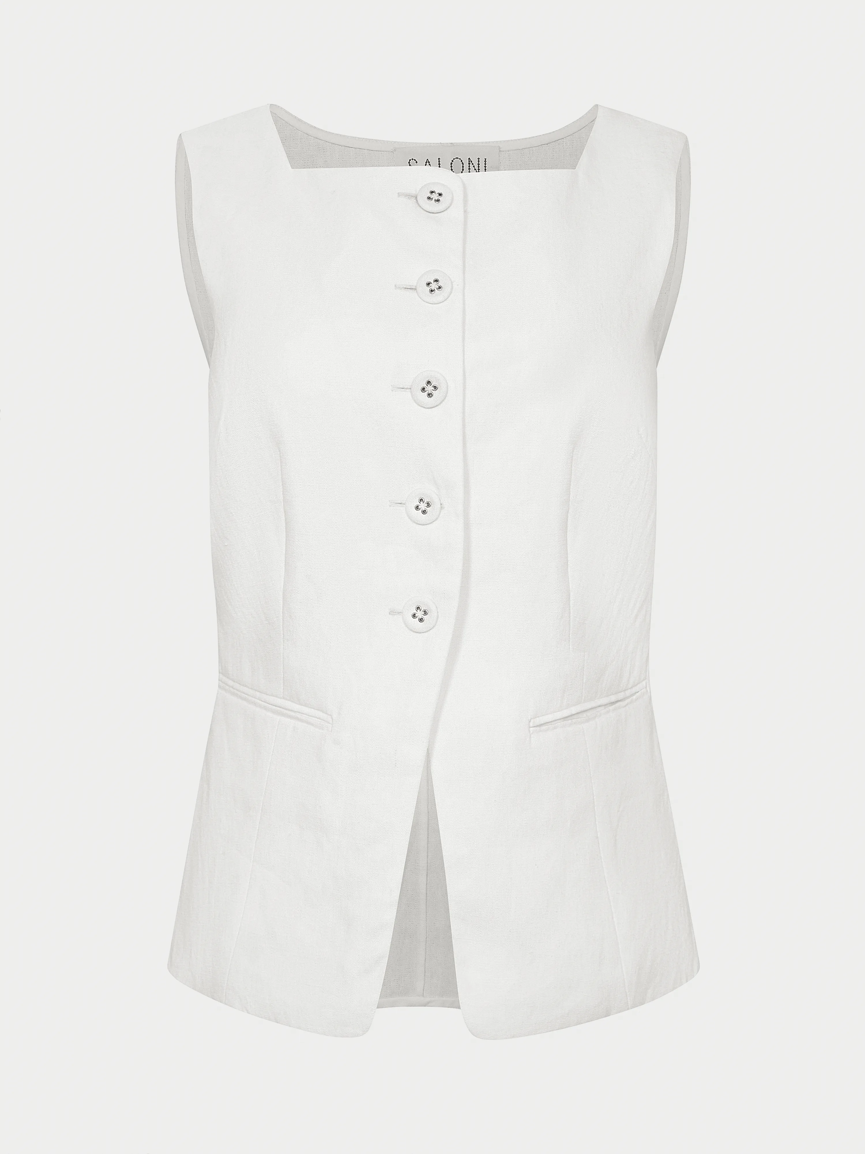 Zuzu Waistcoat in Ivory