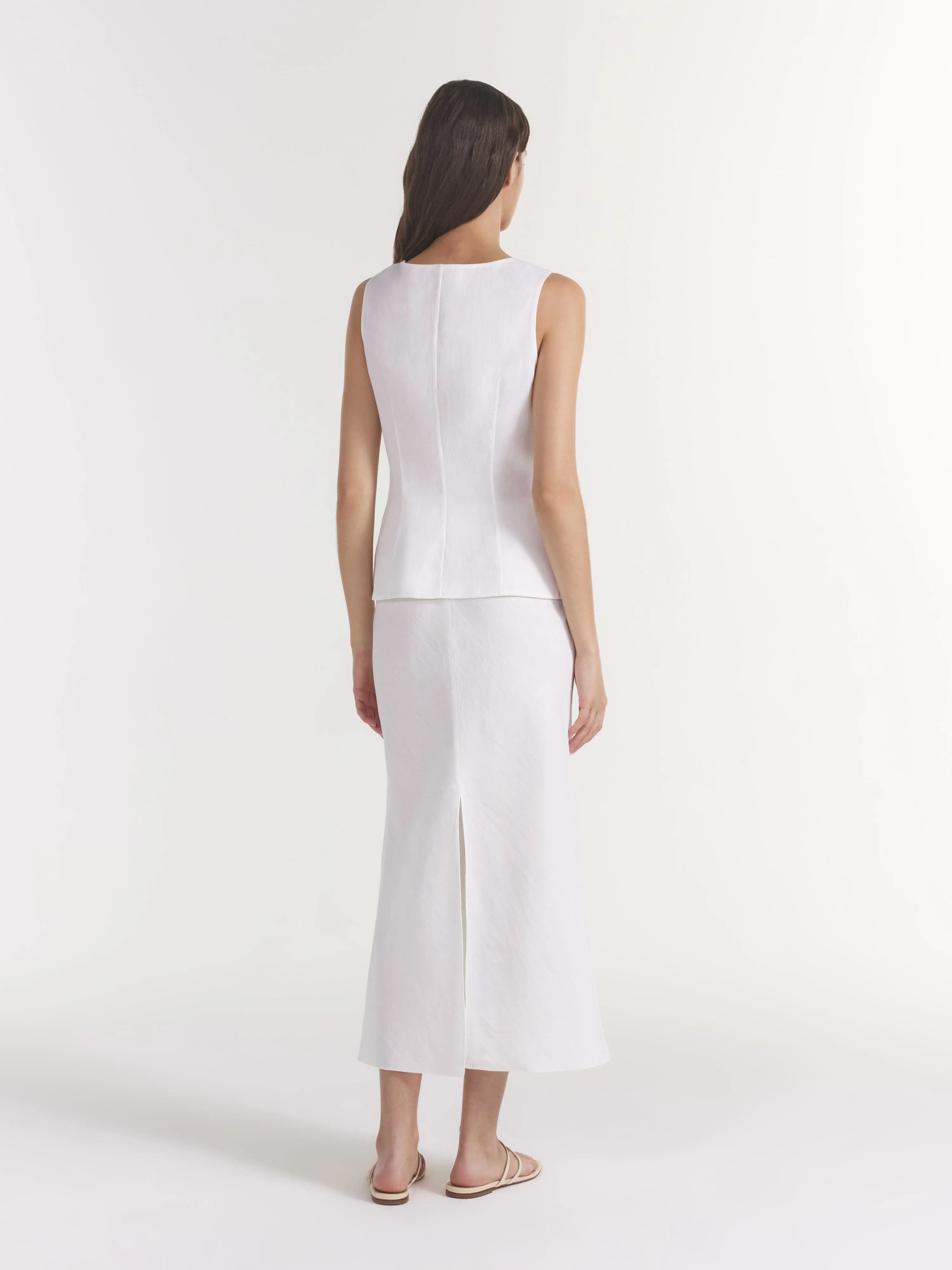 Zuzu Waistcoat in Ivory